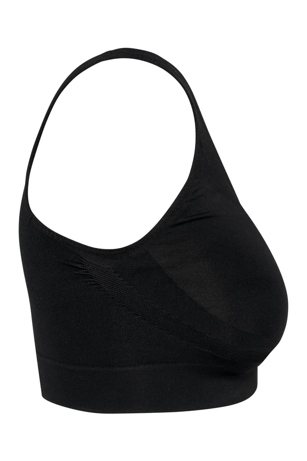 Umweltfreundlicher, nahtloser Push-up-BH Black