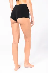 Umweltfreundliche nahtlose Damen-Shorty mit tiefem Bund