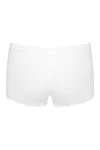 Umweltfreundliche nahtlose Damen-Shorty mit tiefem Bund White