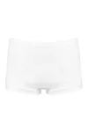 Umweltfreundliche nahtlose Damen-Shorty mit tiefem Bund White