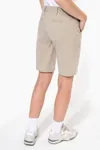 Bermuda aus Chino für Damen Beige
