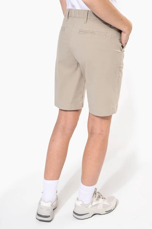 Bermuda aus Chino für Damen Beige