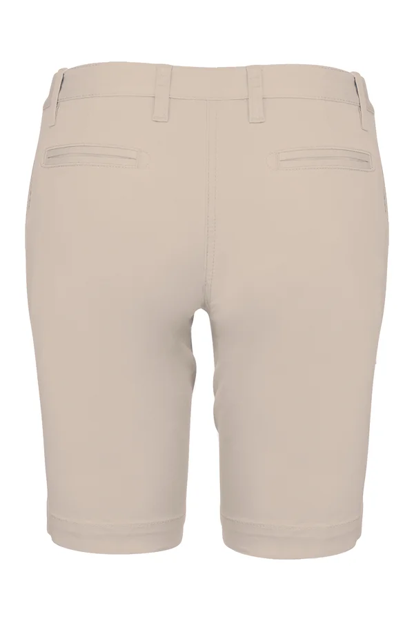Bermuda aus Chino für Damen Beige