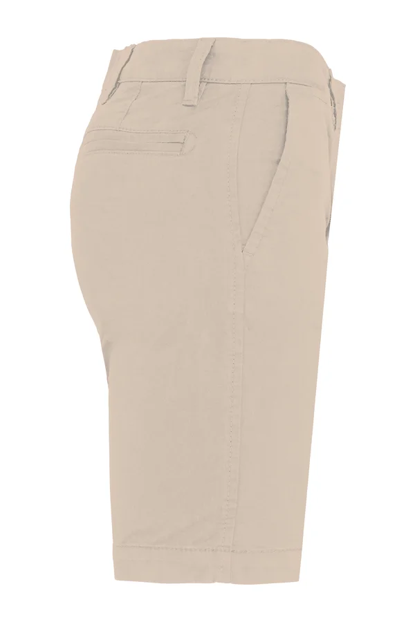 Bermuda aus Chino für Damen Beige