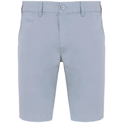 Men's washed effect bermuda shorts