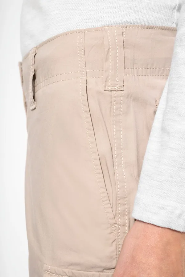 Ladies' lightweight multipocket bermuda shorts