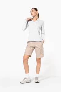 Ladies' lightweight multipocket bermuda shorts