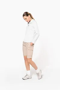 Ladies' lightweight multipocket bermuda shorts