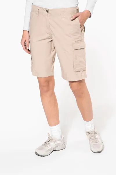 Ladies' lightweight multipocket bermuda shorts