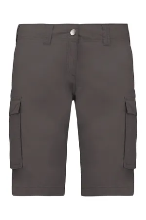 Leichte Bermuda-Shorts für Damen mit mehreren Taschen Light Charcoal