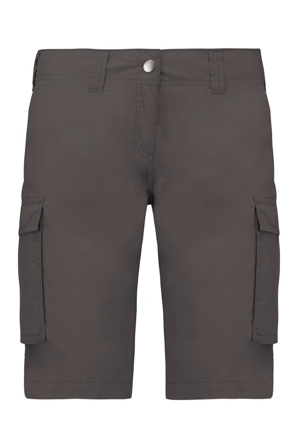 Leichte Bermuda-Shorts für Damen mit mehreren Taschen Light Charcoal