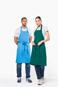 Polycotton apron without pocket