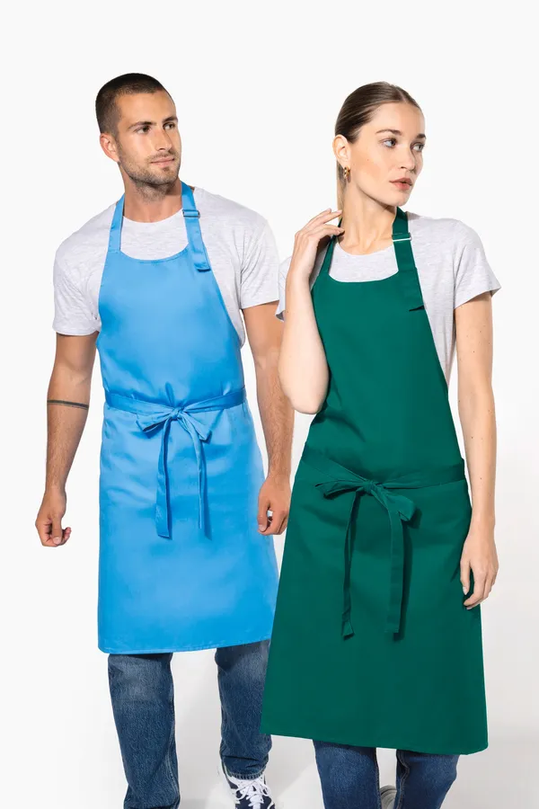 Polycotton apron without pocket
