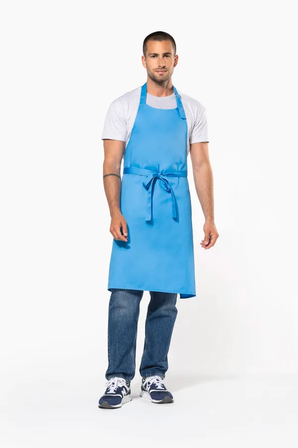 Polycotton apron without pocket