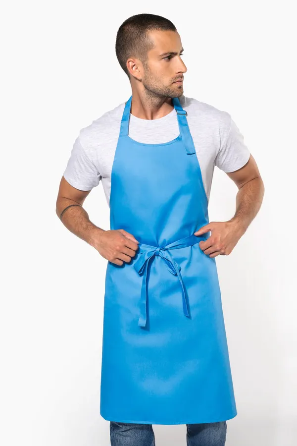 Polycotton apron without pocket