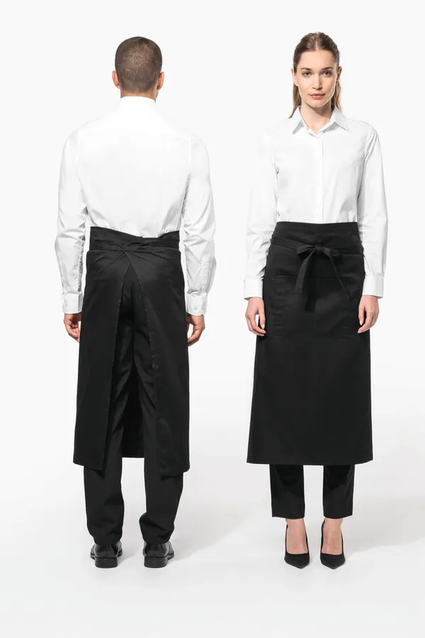 Polycotton extra-long apron