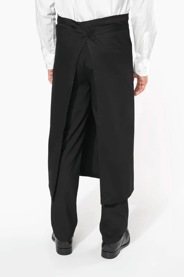 Extra lange Schürze Black