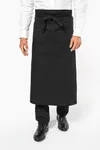 Extra lange Schürze Black