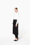 Extra lange Schürze Black