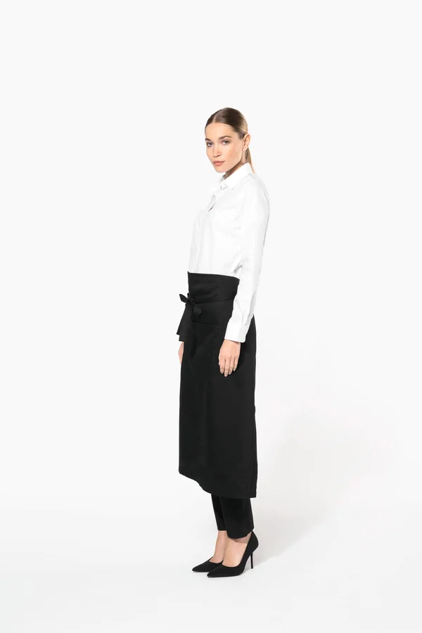 Extra lange Schürze Black
