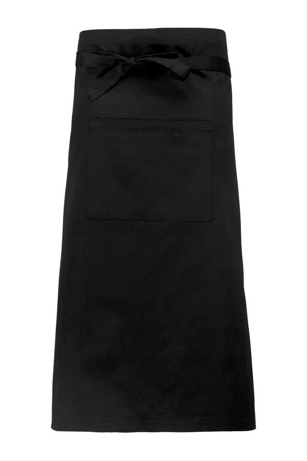Extra lange Schürze Black