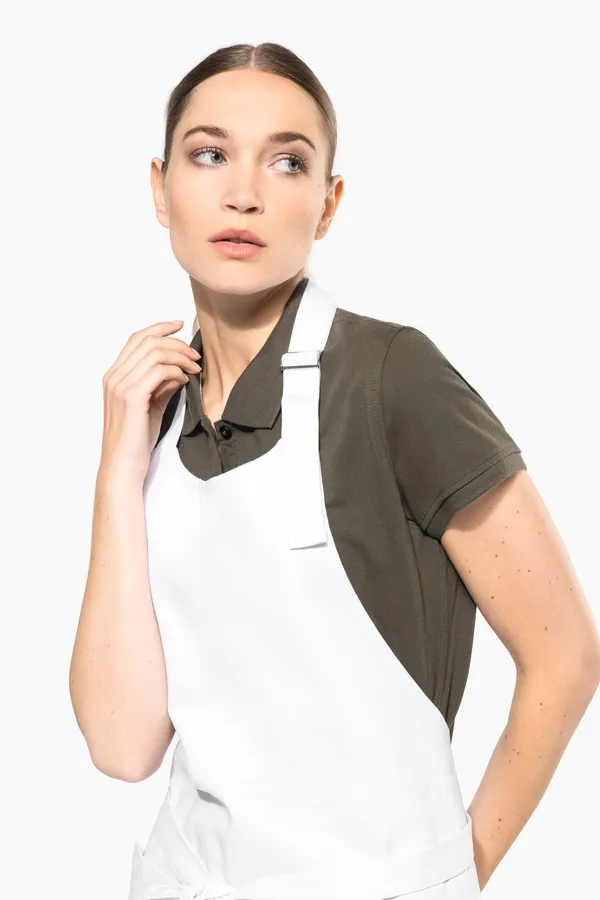 Cotton apron high-temperature washable