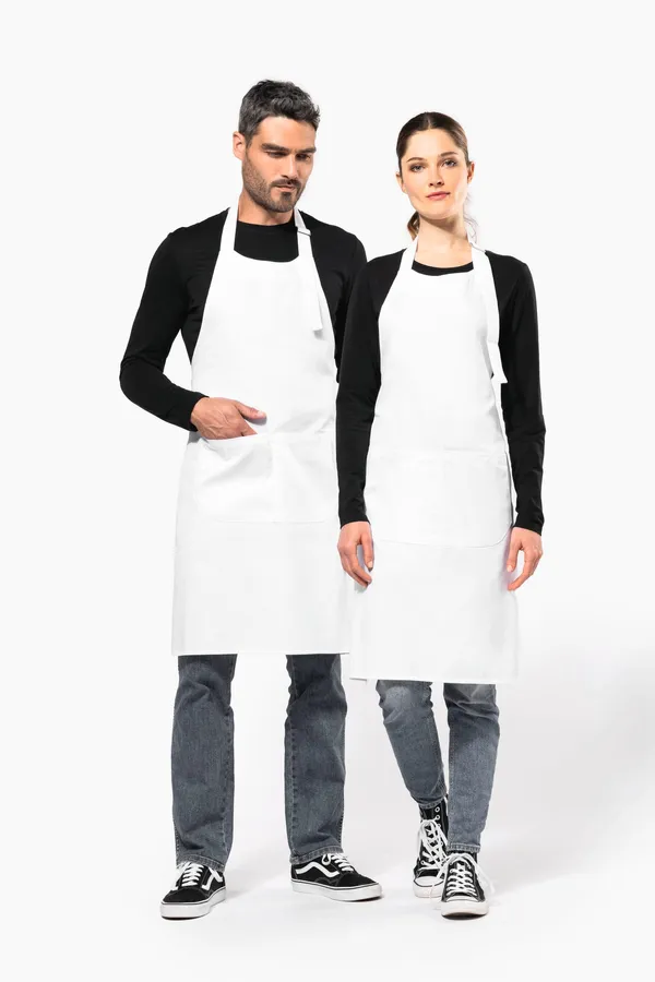 Polycotton apron high-temperature washable