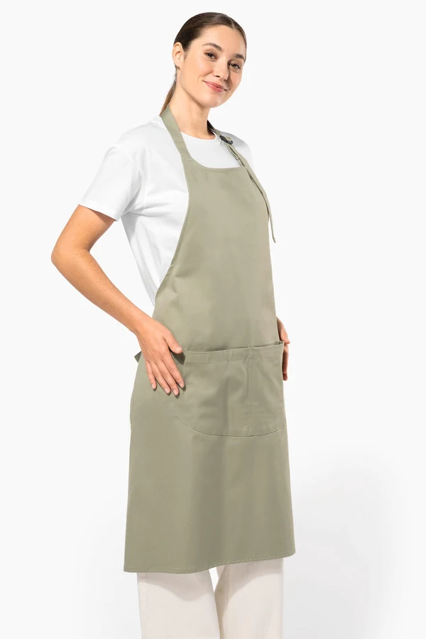 Bio-Baumwolle Schürze mit Tasche