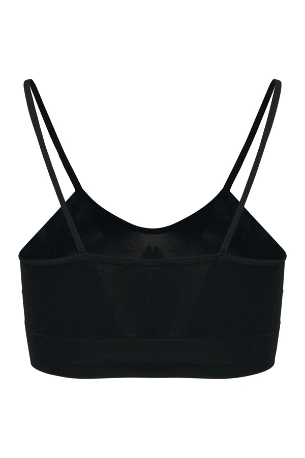 Nahtloser Damen-Sport-BH Black