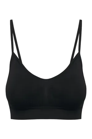 Nahtloser Damen-Sport-BH Black