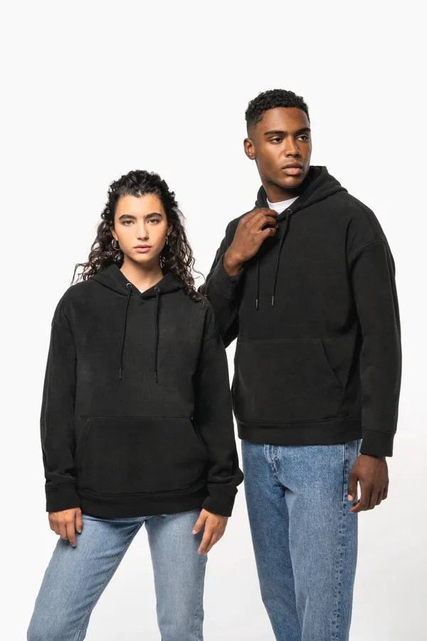 Unisex Oversized recycled polarfleece hoodie