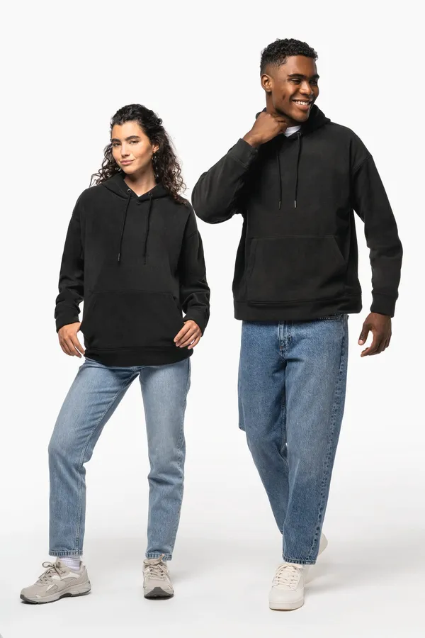 Unisex Oversized recycled polarfleece hoodie
