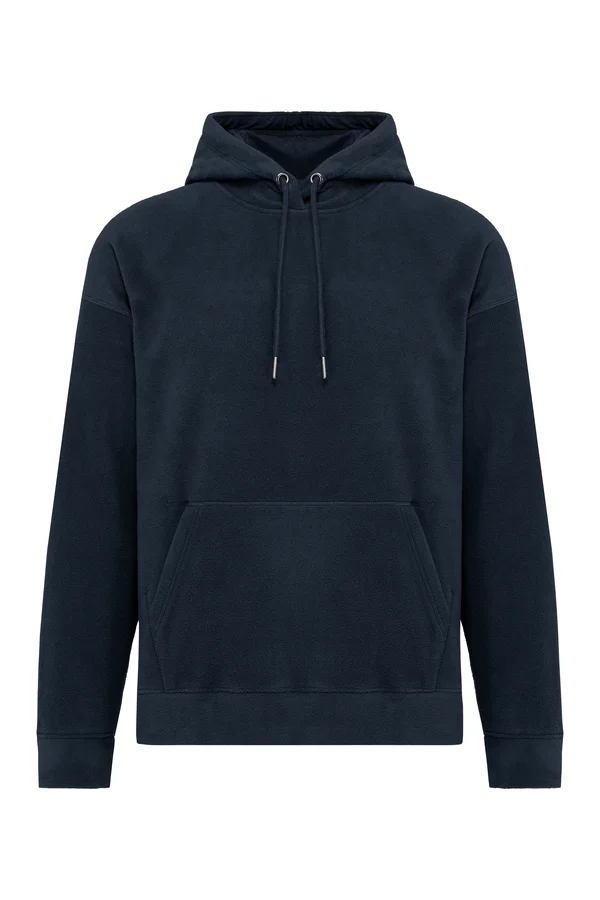 Oversize-Unisex-Kapuzensweatshirt aus recyceltem Fleece Navy