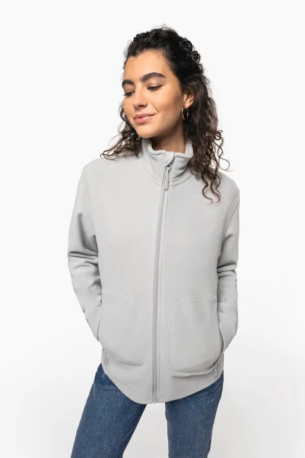 Unisex eco-friendly micro-polarfleece jacket