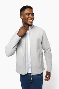 Unisex eco-friendly micro-polarfleece jacket