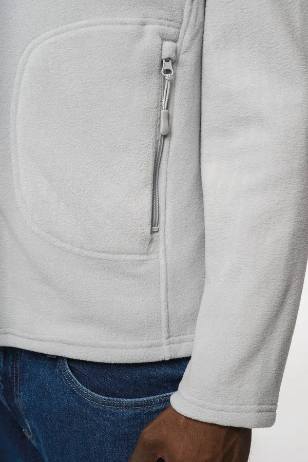 Unisex eco-friendly micro-polarfleece jacket