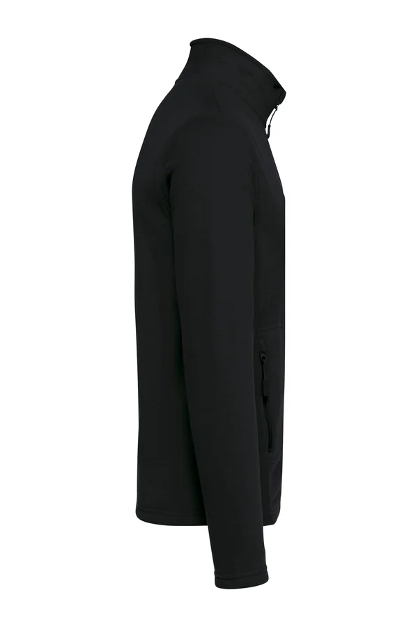 Umweltfreundliche Unisex-Fleecejacke Black