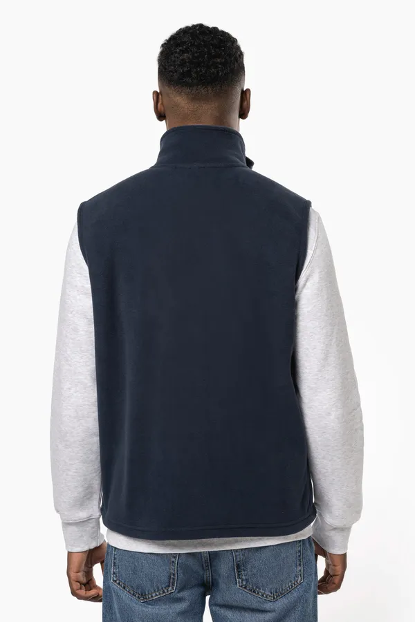 Unisex eco-friendly micro-polarfleece bodywarmer