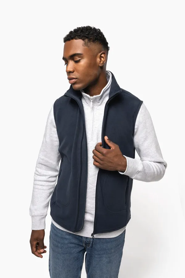 Unisex eco-friendly micro-polarfleece bodywarmer