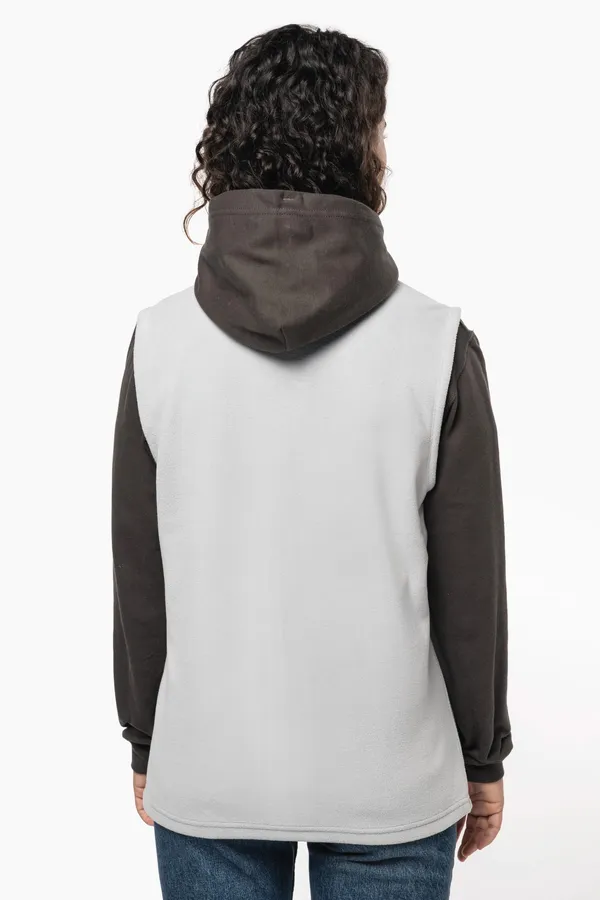 Unisex eco-friendly micro-polarfleece bodywarmer