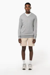 Men's eco-friendly V-neck jumper
