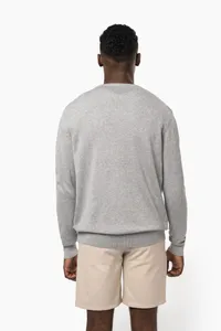 Men's eco-friendly V-neck jumper