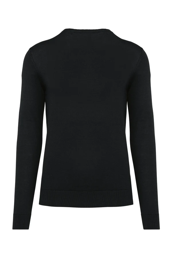 Umweltfreundlicher Herrenpullover mit V-Ausschnitt Black