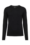 Umweltfreundlicher Herrenpullover mit V-Ausschnitt Black