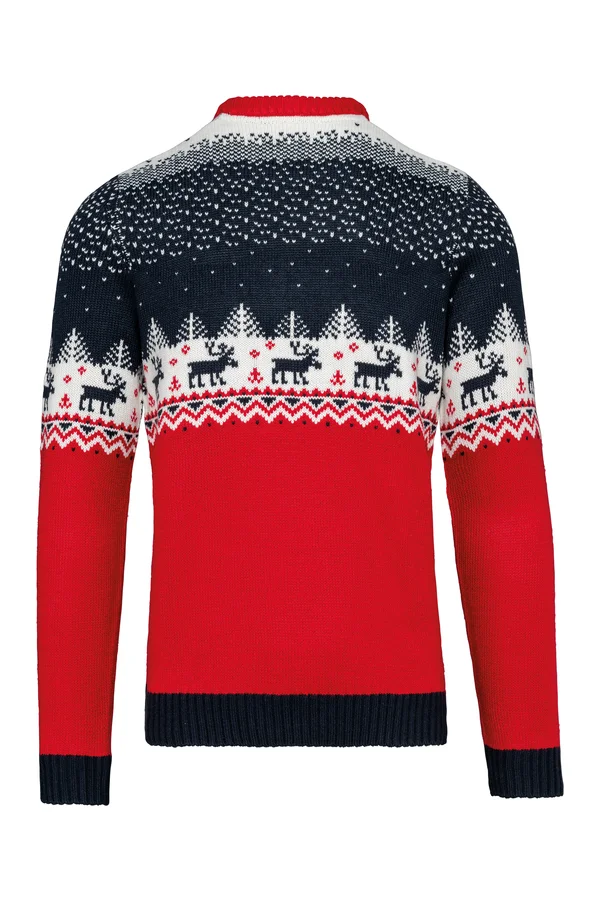 Weihnachtspullover mit Rundhalsausschnitt, Unisex Night Navy
