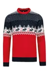 Weihnachtspullover mit Rundhalsausschnitt, Unisex Night Navy