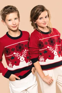 Kids’ crew neck Christmas jumper