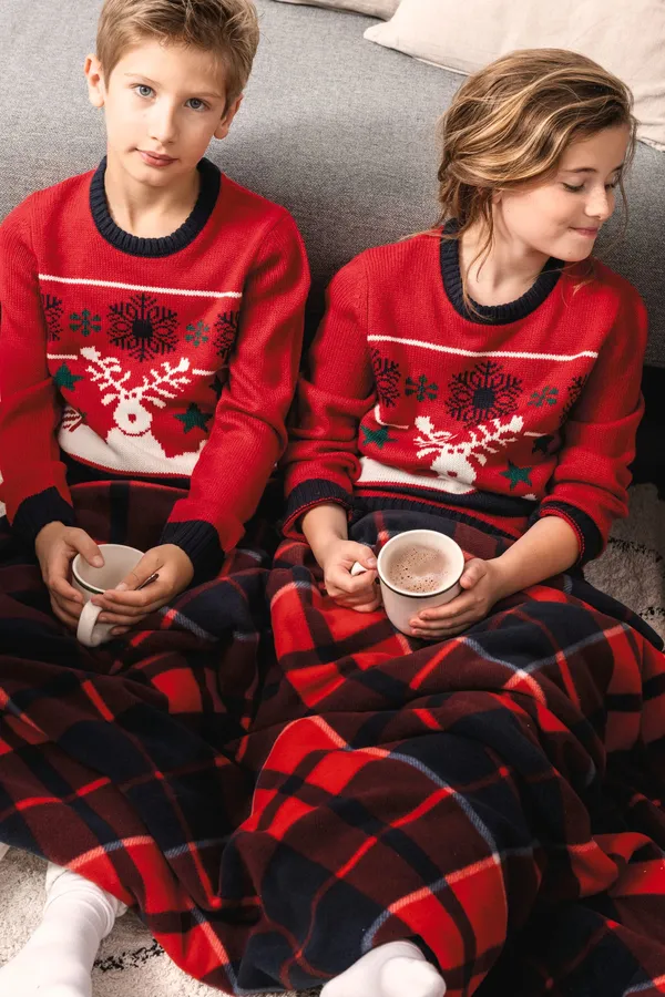 Kids’ crew neck Christmas jumper
