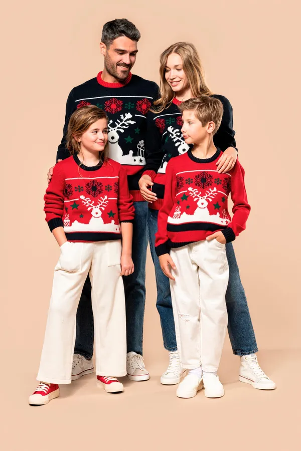 Kids’ crew neck Christmas jumper