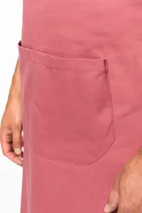 Cotton apron with pocket
